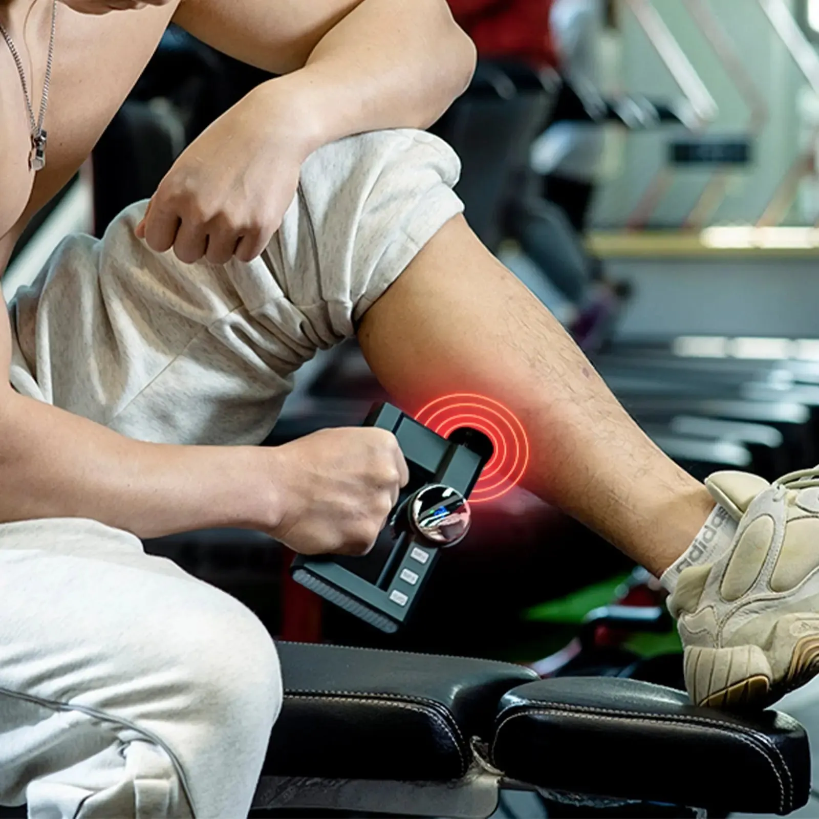 Fitsmart hot compress mini vibration therapy massage device