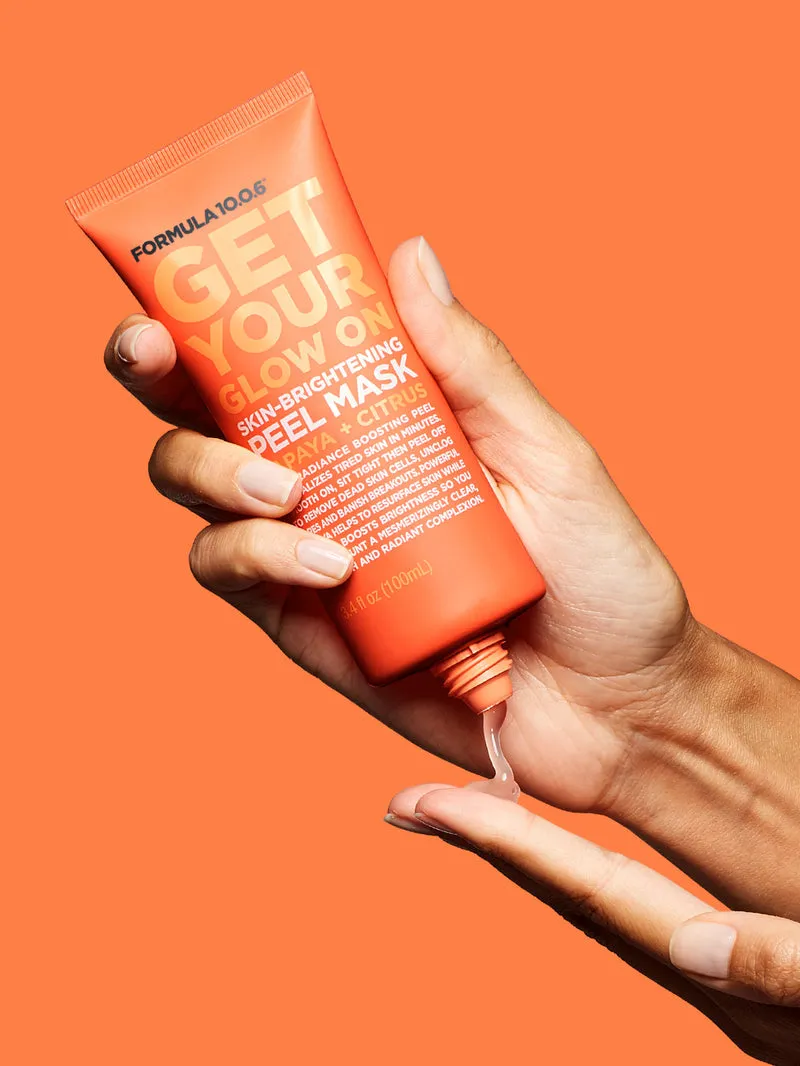 FORMULA 10.0.6 Get Your Glow On Skin Brightening Peel Mask Papaya   Citrus