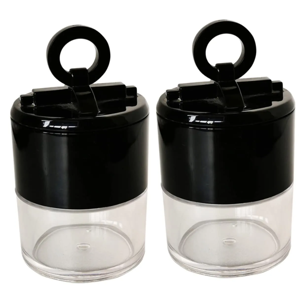 FRCOLOR 10pcs Portable Loose Puff Box Makeup Container Travel-friendly Design for Compact Mushroom-shaped Case for Makeup