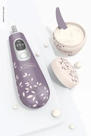 Free Blackhead Remover Mockup, Top View Psd