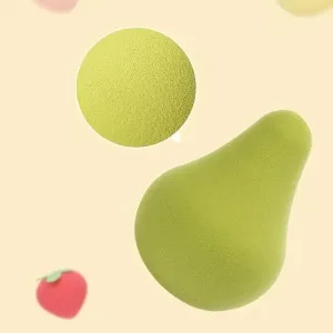 Fruit Puff Set 3 Pieces | Avocado Puff Gift Set | Suitable For Foundation And Makeup Puff | Cream | Powder | Concealer