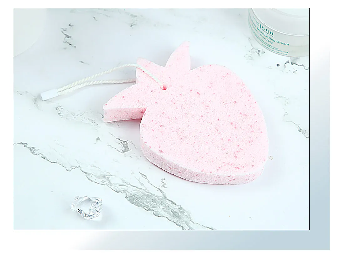 Fruit Series Facial Cleansing Puff (Strawberry)