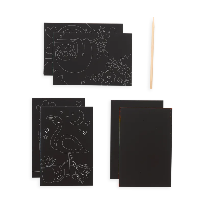 Funtastic Friends Scratch and Scribble Mini Scratch Art Kit