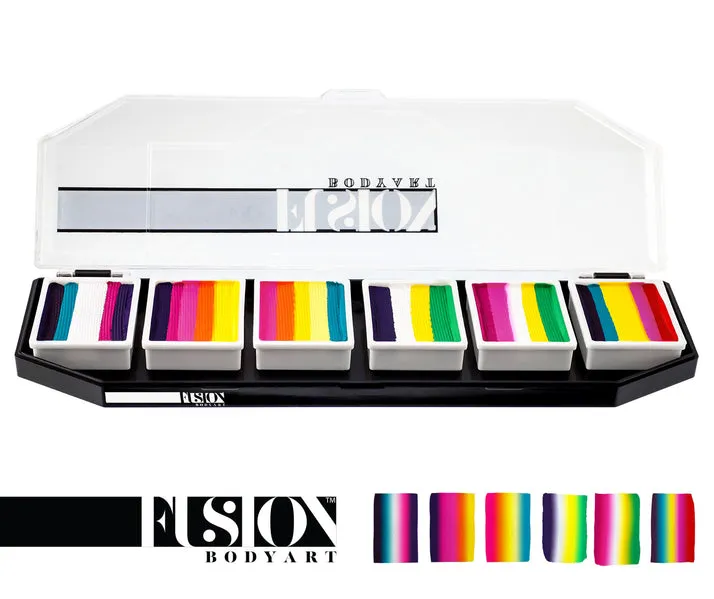 Fusion Body Art Face Painting Palette | NEW! Tropical Collection by Leanne Courtney (Non Neon)