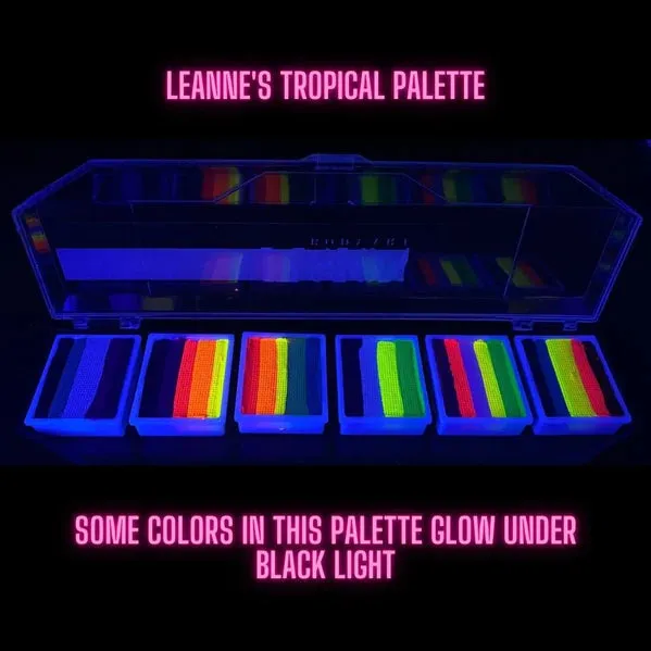 Fusion Body Art - Spectrum Face Painting Palette | Leanne's Tropical Collection