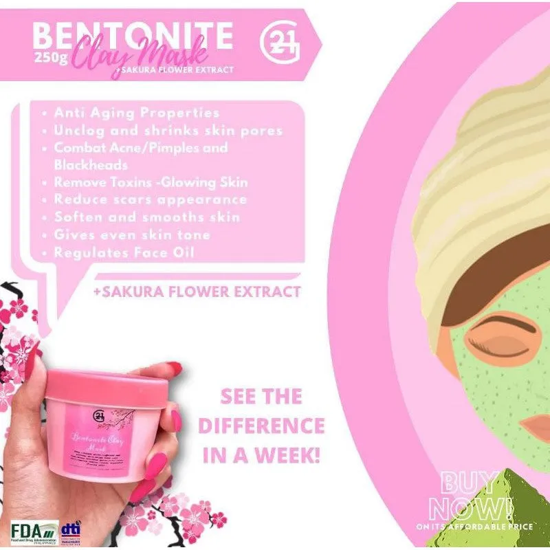 G21 Sakura Bentonite Claymask