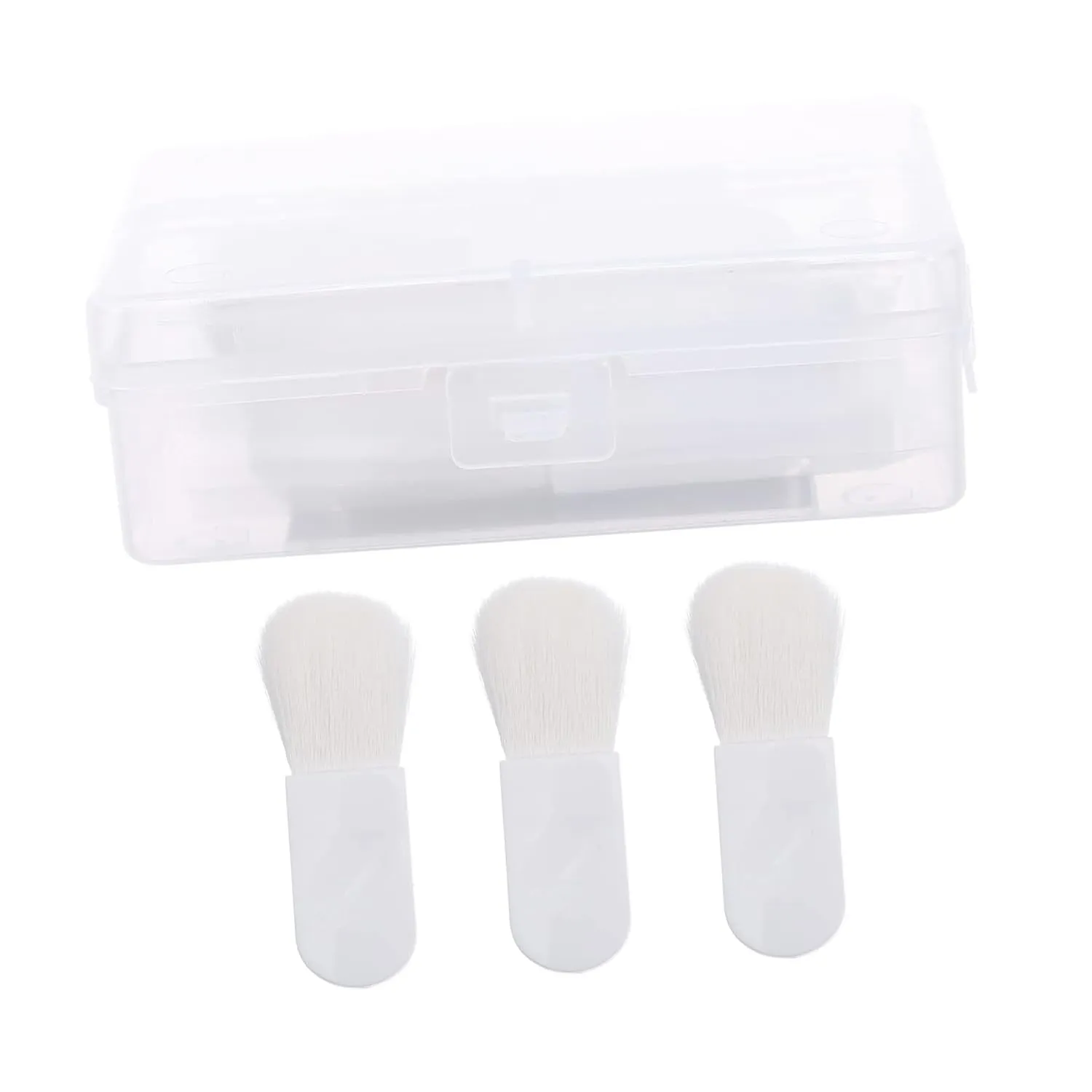 GALPADA 3pcs Mini Blush Brush for Easy Makeup Application Soft Bristle Blending Brushes Colors for Loose Powder Foundation Blush Women Any Occasion Random Color