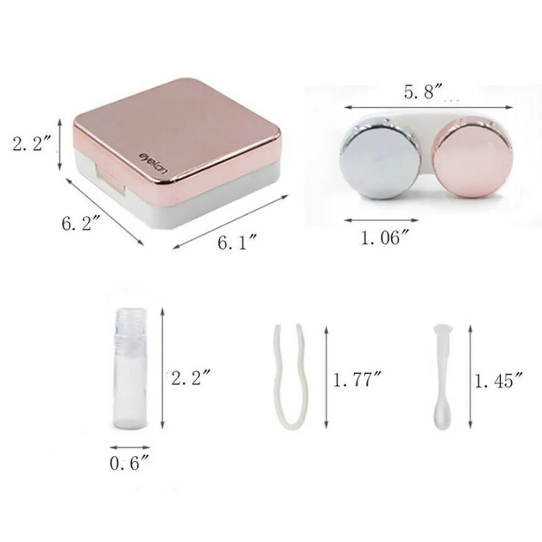 Geekmonkey Eye lens kit | Travel Contact Lens Box [5 Items]