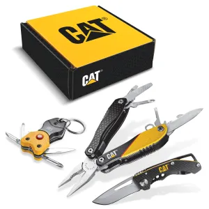 Gift Box - 3 Piece 12-in-1 Multi Tool, Folding Knife and Key Chain Multi ToolSet