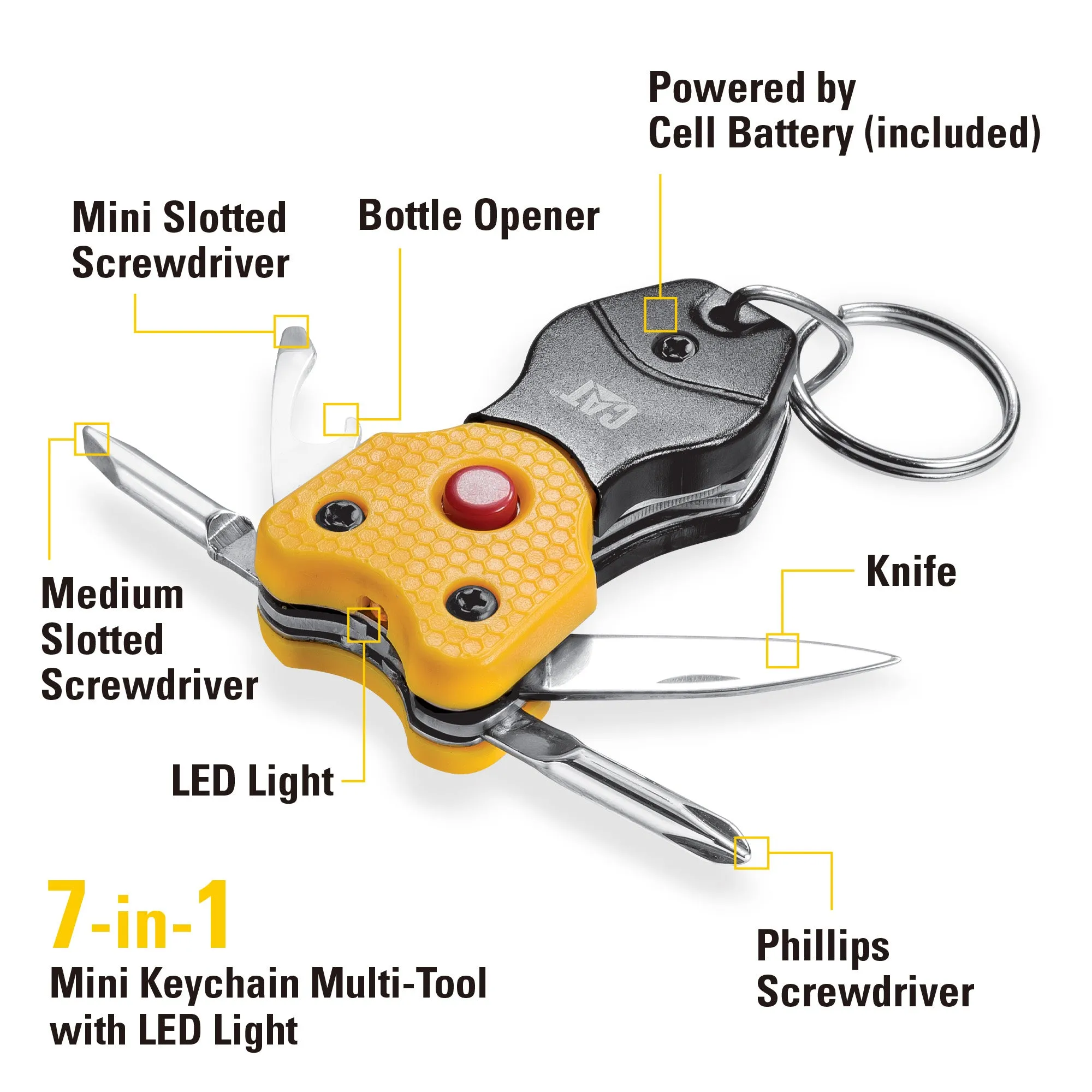 Gift Box - 3 Piece 12-in-1 Multi Tool, Folding Knife and Key Chain Multi ToolSet