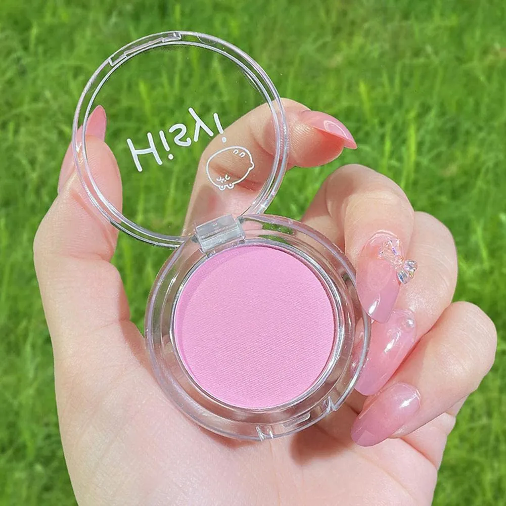 Girl Peach Cream Makeup Blush Palette Cheek Contour Powder Face Pigment Brow Palette Glitter J8B9 M Hairline