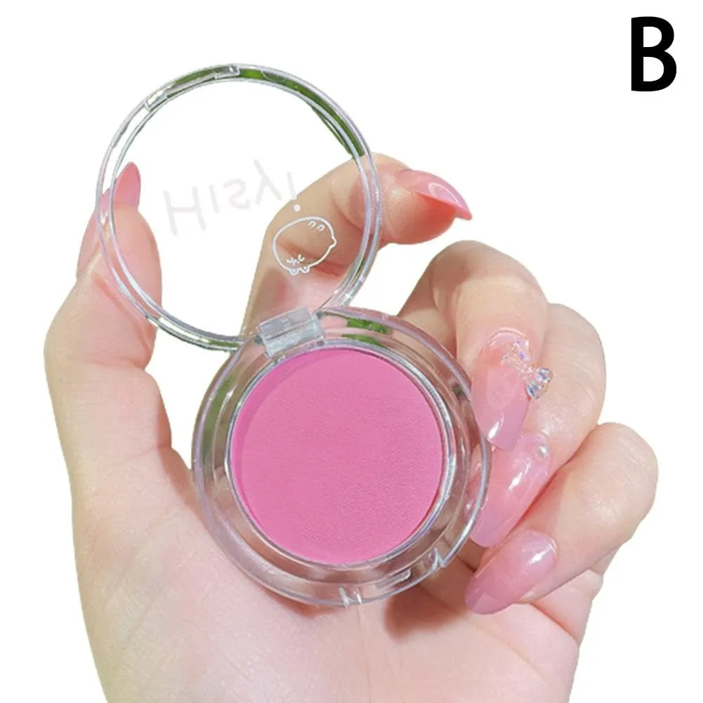 Girl Peach Cream Makeup Blush Palette Cheek Contour Powder Face Pigment Brow Palette Glitter J8B9 M Hairline