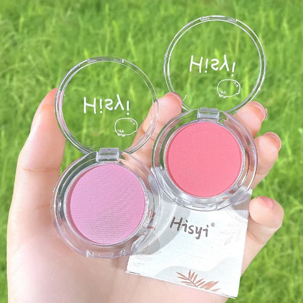 Girl Peach Cream Makeup Blush Palette Cheek Contour Powder Face Pigment Brow Palette Glitter J8B9 M Hairline