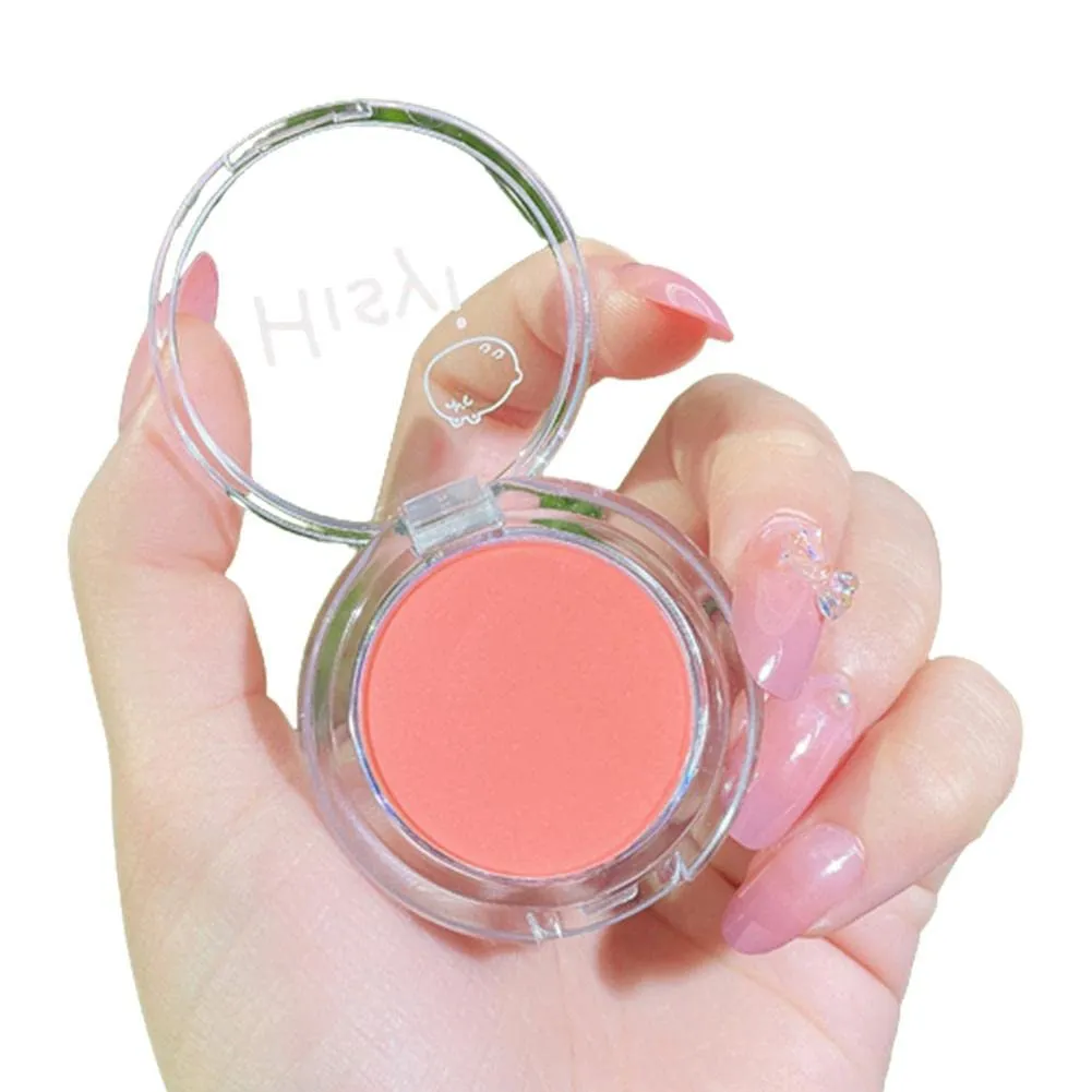 Girl Peach Cream Makeup Blush Palette Cheek Contour Powder Face Pigment Brow Palette Glitter J8B9 M Hairline