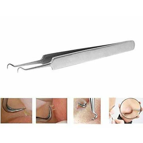 Glamza Blackhead Removal Claw Tweezer - Straight