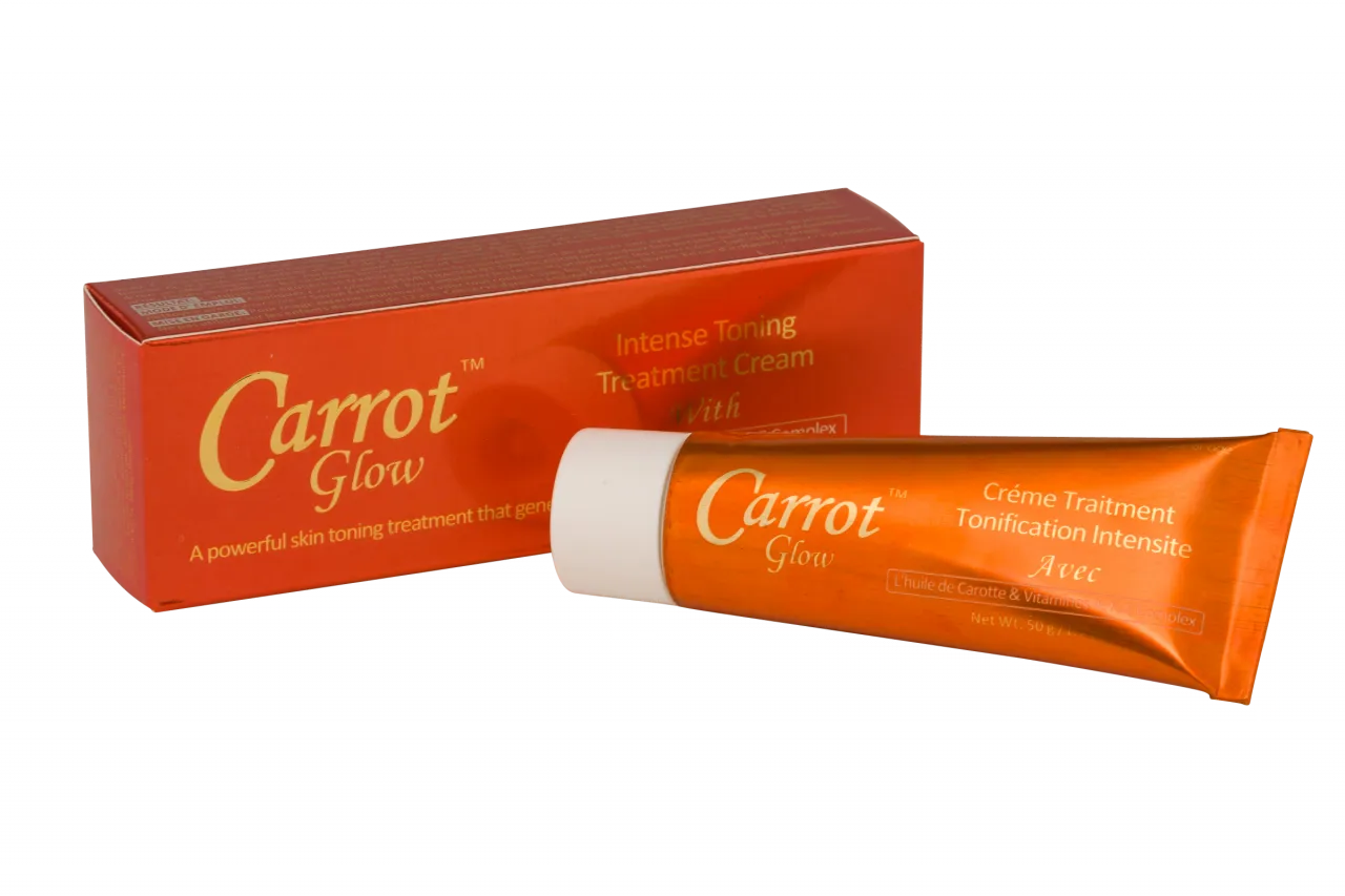 GLOW - Carrot Glow Intense Toning Treatment cream With Carrot Oil & Vitamin A, K & E complex