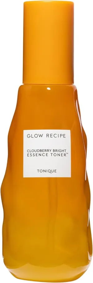 Glow Recipe Cloudberry Brightening Toner   Essence Skincare - CoQ10 Face Toner to Strengthen Skin Barrier   Hydrating Rice Water, Vitamin C, E & 5% Glycerin to Soften & Even Skin Tone (75ml)