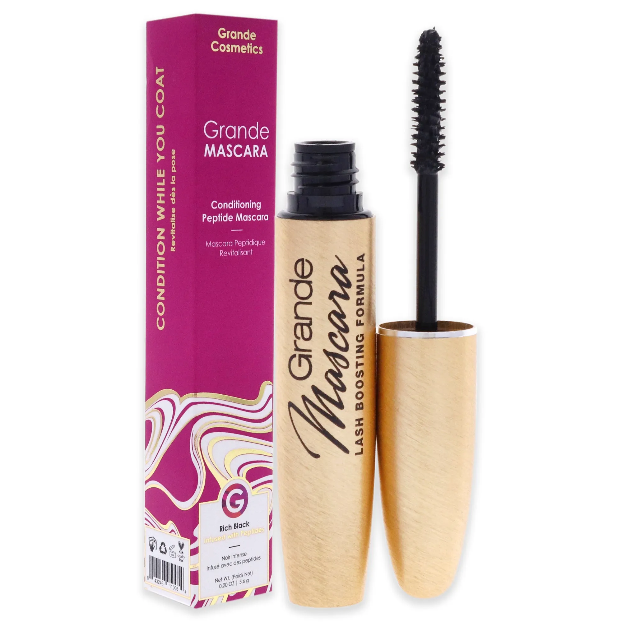 GrandeMASCARA Conditioning Peptide Mascara - Black
