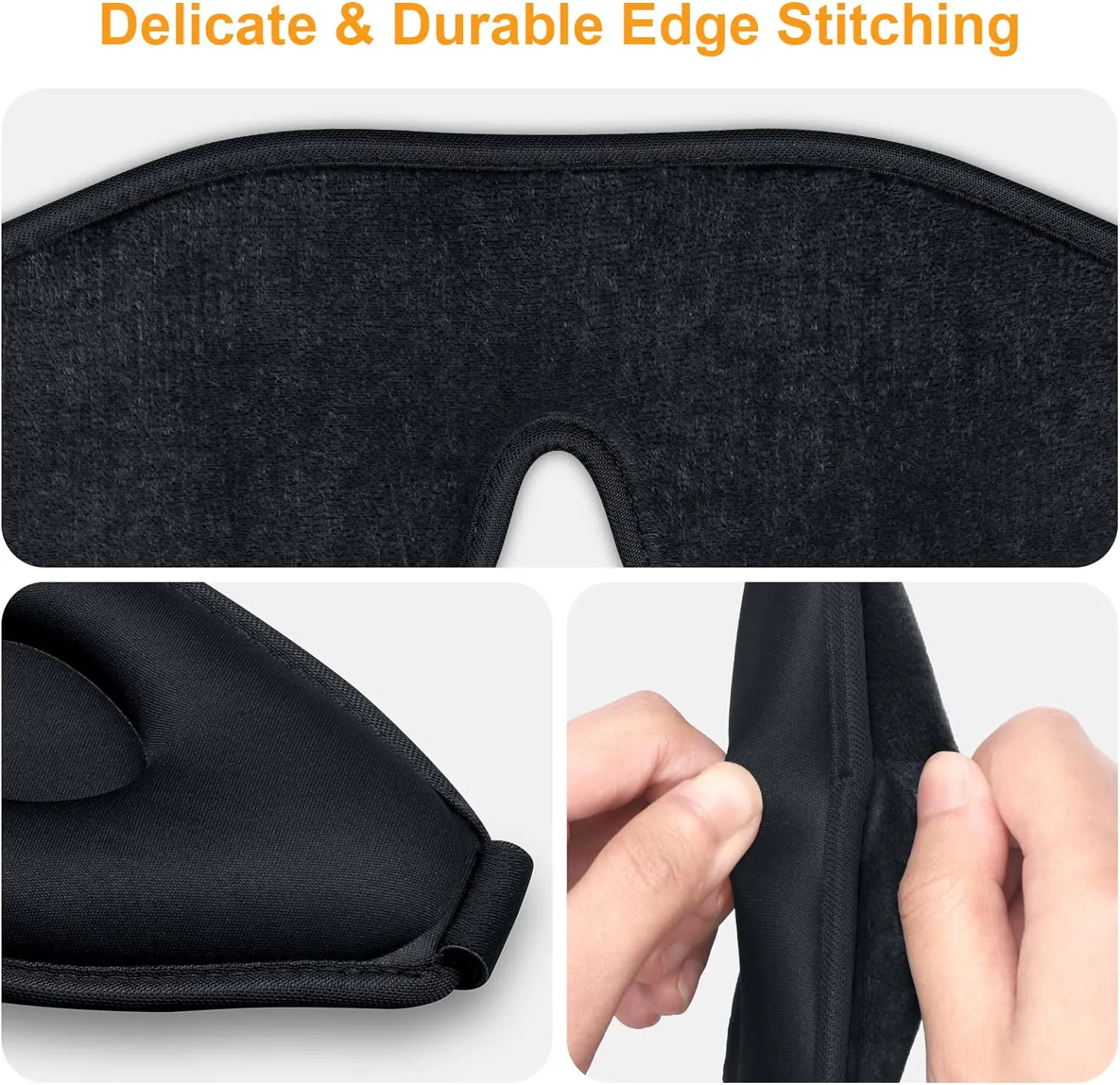 Gritin Light-Blackout Design Eye Zero-Pressure 3D Sleeping Mask