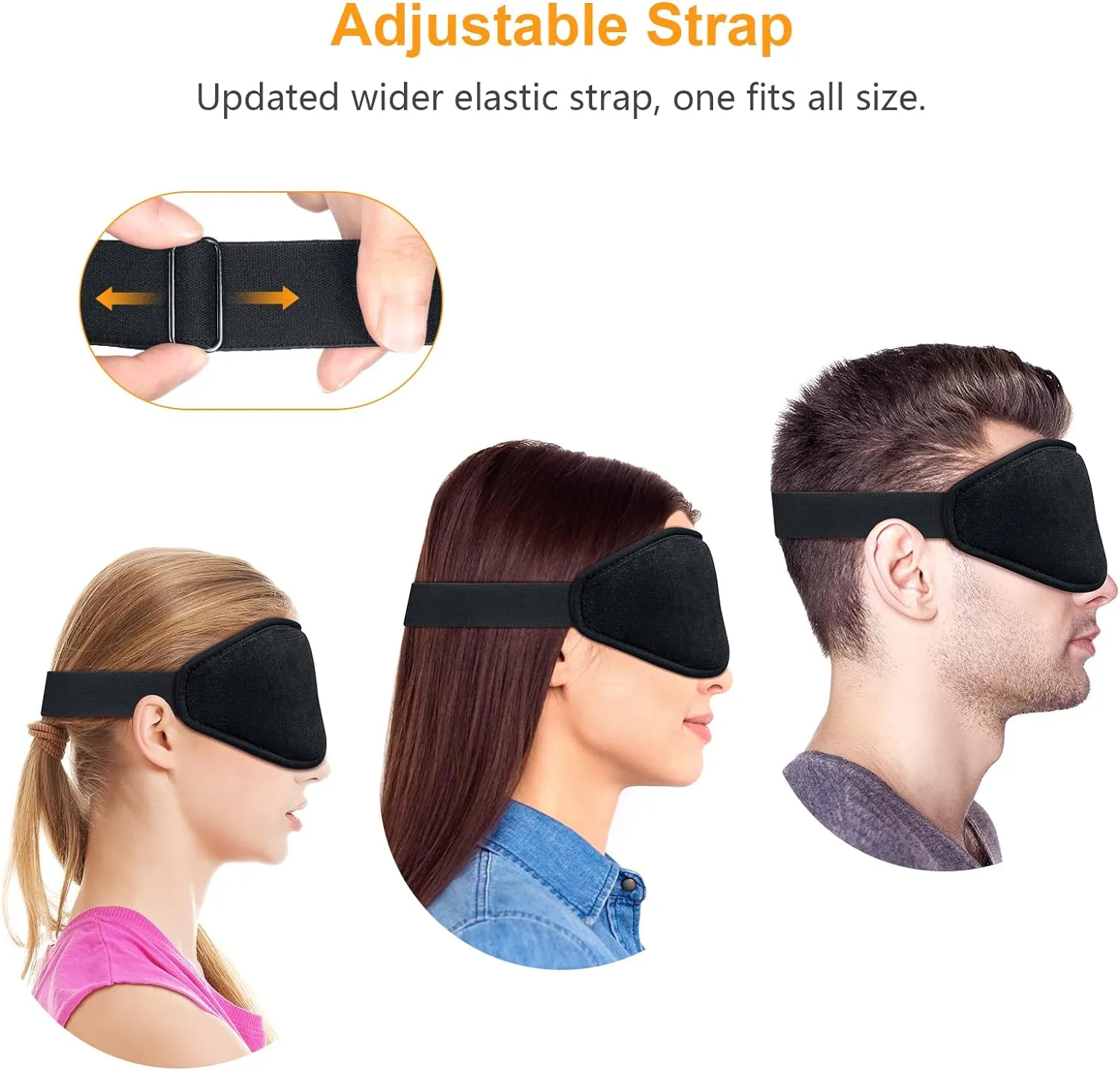 Gritin Light-Blackout Design Eye Zero-Pressure 3D Sleeping Mask