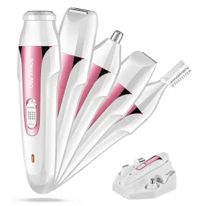 Hair Removal Hand held device with 5 interchangeable Attachments