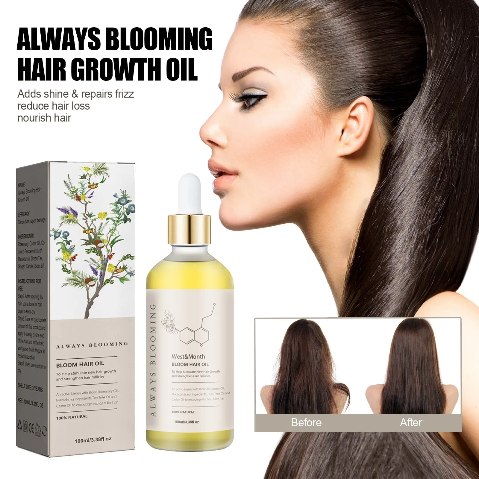 Hair Repair Damaged Dry Manic Moisturizing Thick Hair Care Essential Oil