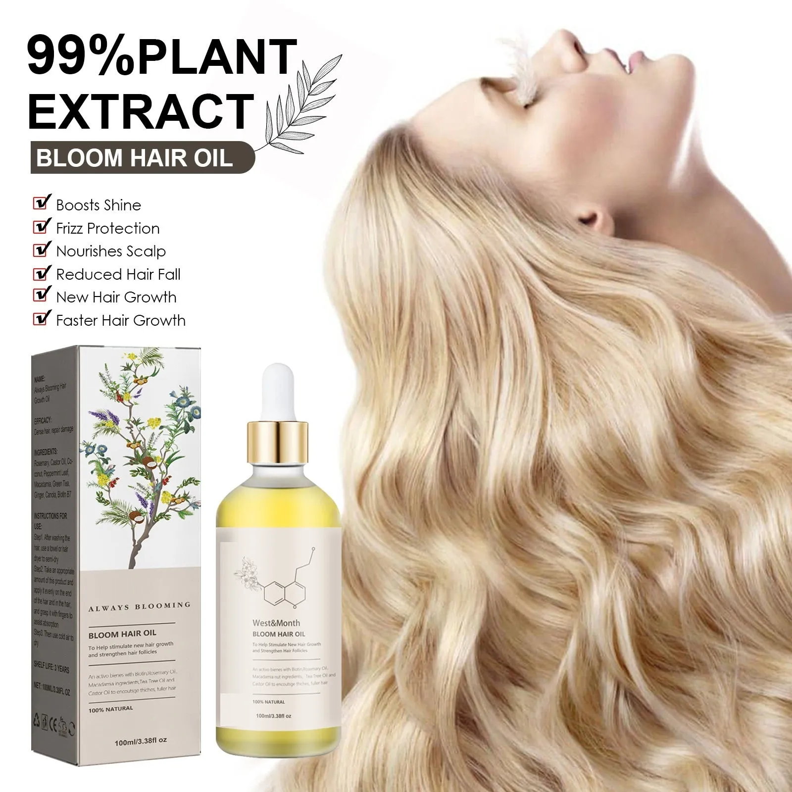 Hair Repair Damaged Dry Manic Moisturizing Thick Hair Care Essential Oil