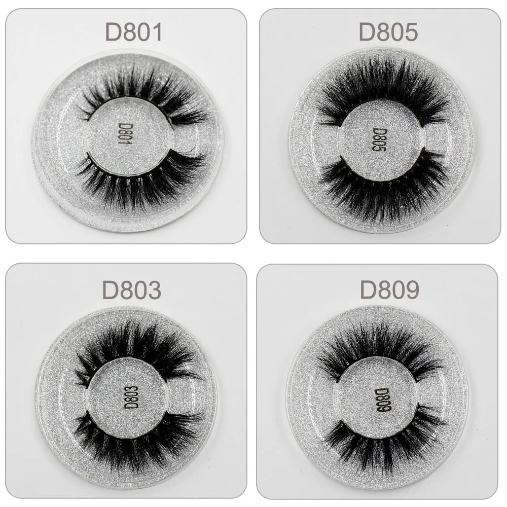 Hand Made Full Strip 3D Mink Lashes 13 Style