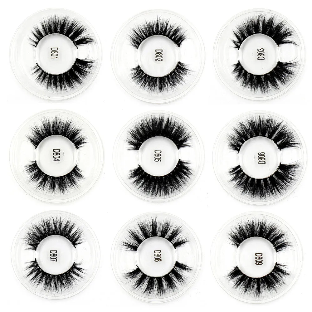 Hand Made Full Strip 3D Mink Lashes 13 Style