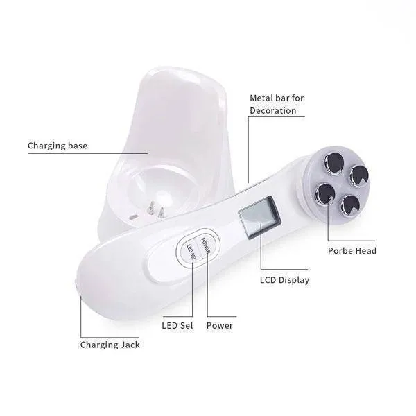 Handheld LED Light Therapy Device - Radio Frequency Skin Tightening Device