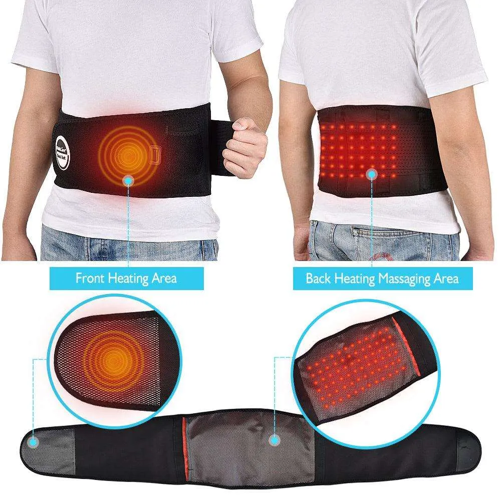 Heating Vibration Waist Massager Belt