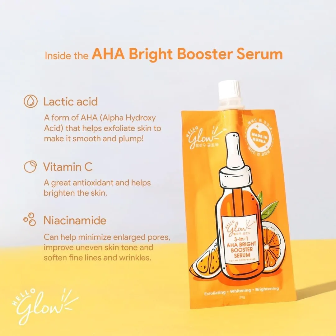 HELLO GLOW - 3-in-1 AHA Bright Booster Serum 20g