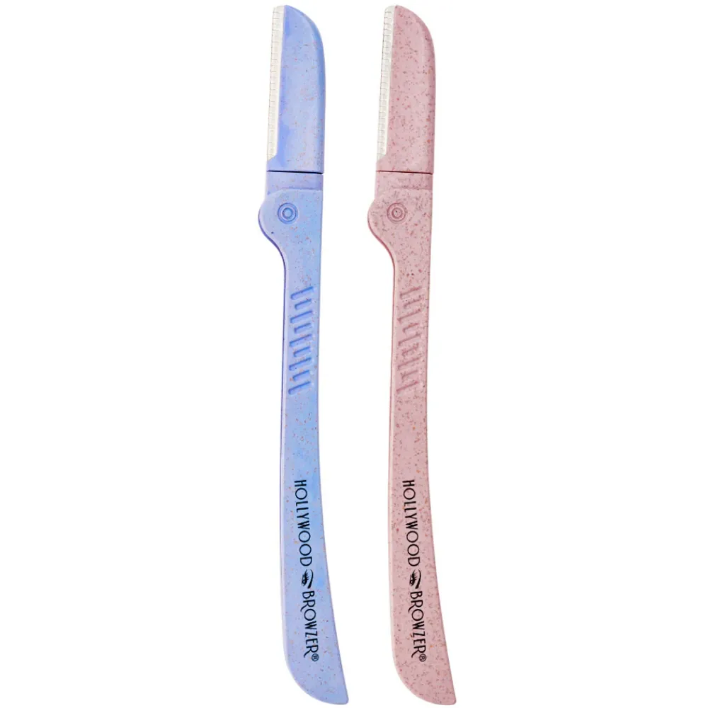 Hollywood Browzer Duo Browzer Hair Removal & Dermaplaning Tool Amethyst   Citrine