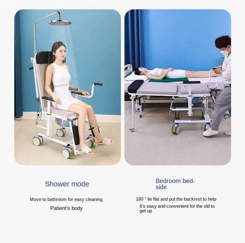 Horizontal displacement machine with three states of sitting walking and lying  bed rest for elderly  lifting transfer machine