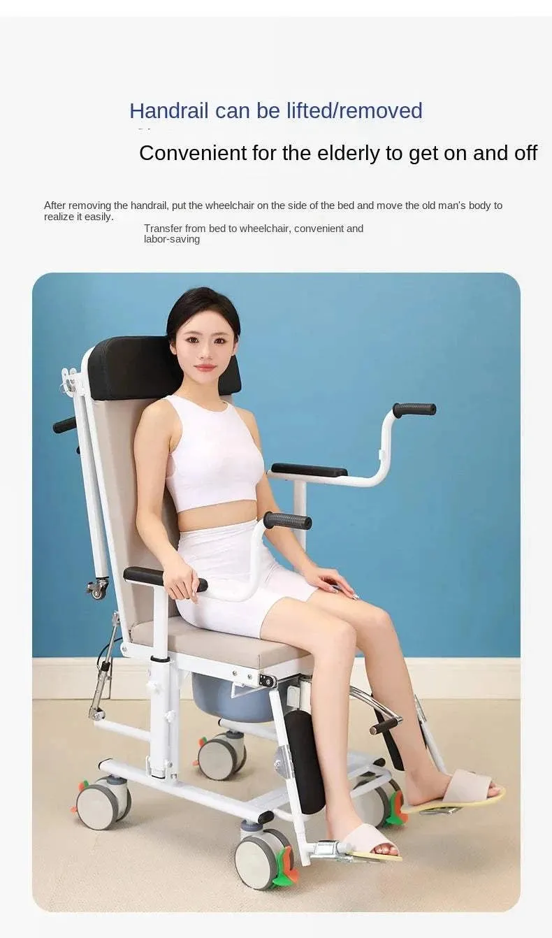 Horizontal displacement machine with three states of sitting walking and lying  bed rest for elderly  lifting transfer machine