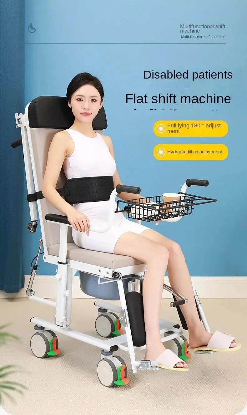 Horizontal displacement machine with three states of sitting walking and lying  bed rest for elderly  lifting transfer machine