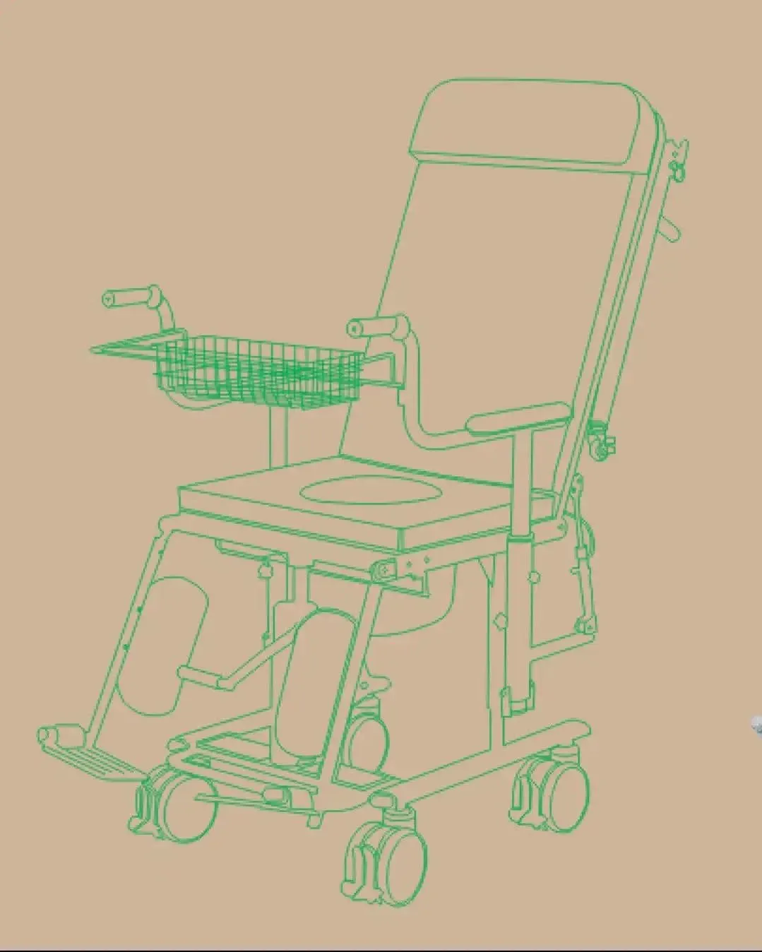 Horizontal displacement machine with three states of sitting walking and lying  bed rest for elderly  lifting transfer machine