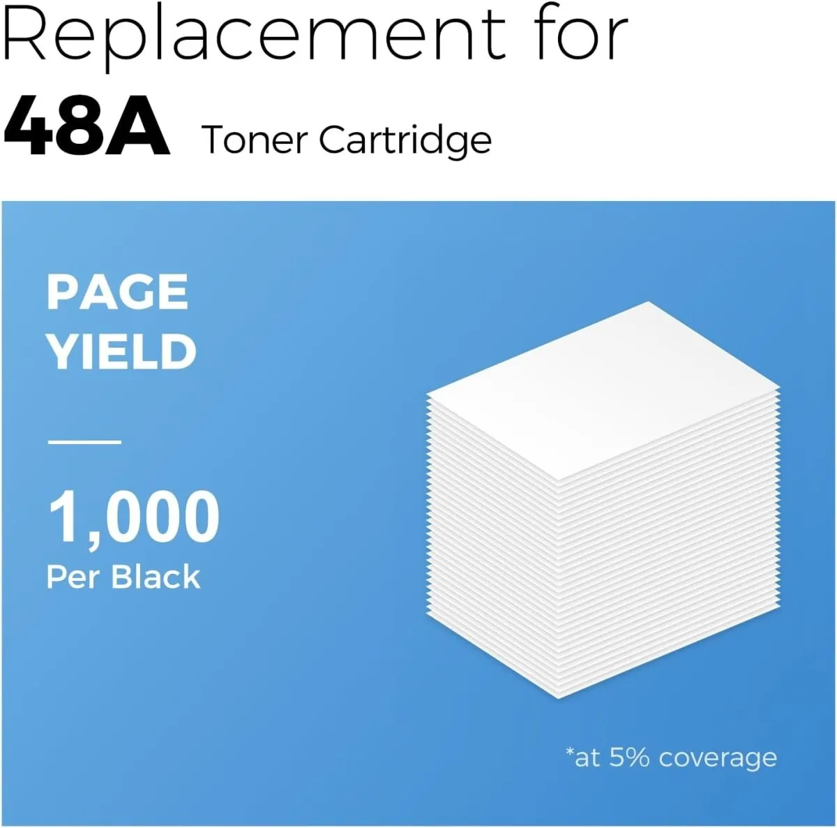 HP 48A Toner Cartridge Compatible (CF248A) Black, 4-Pack