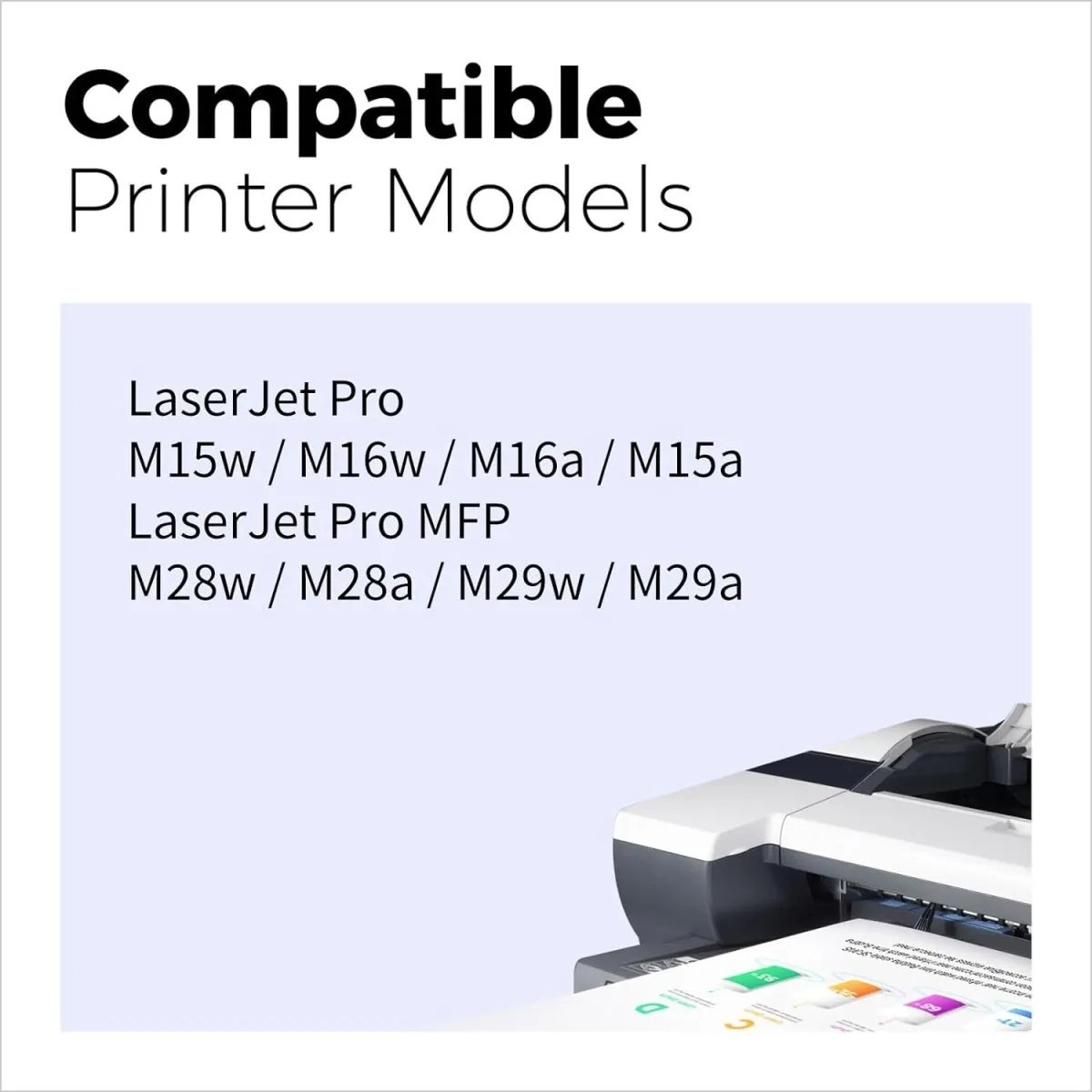 HP 48A Toner Cartridge Compatible (CF248A) Black, 4-Pack