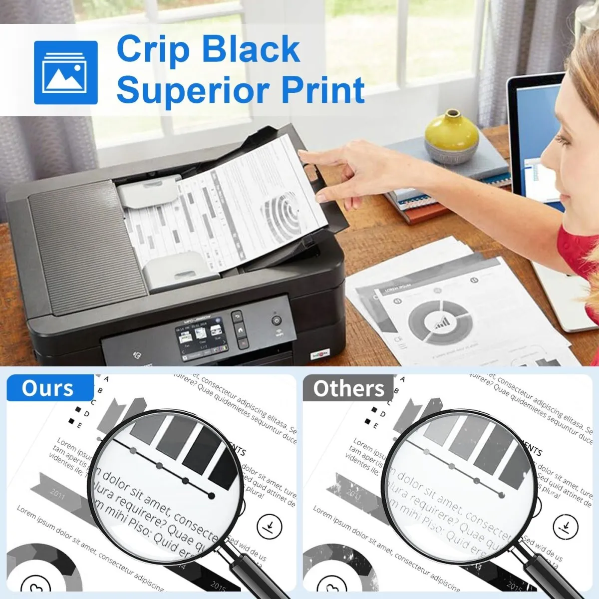 HP 48A Toner Cartridge Compatible (CF248A) Black, 4-Pack