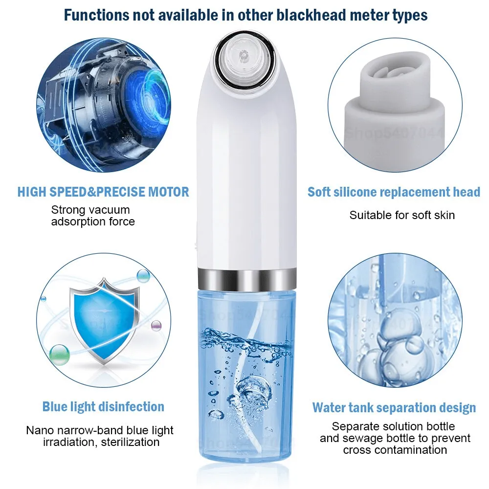 Hydrodermabrasion Device Blackhead Remover & Facial Cleanser