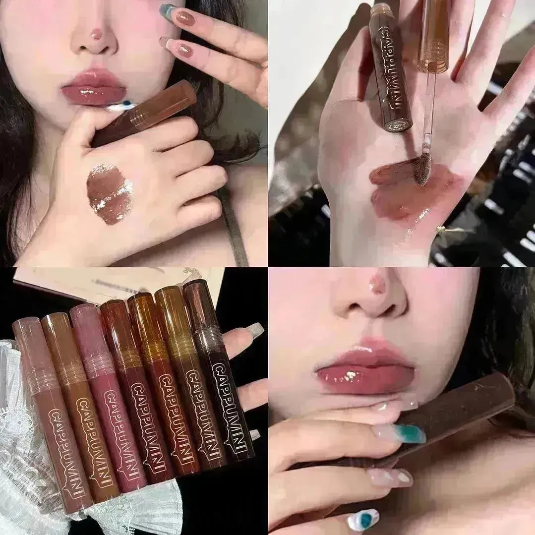 I Lava Chocolate Moisturizing Glaze Mirror Transparent Glass Lip Gloss