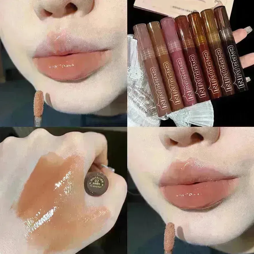 I Lava Chocolate Moisturizing Glaze Mirror Transparent Glass Lip Gloss