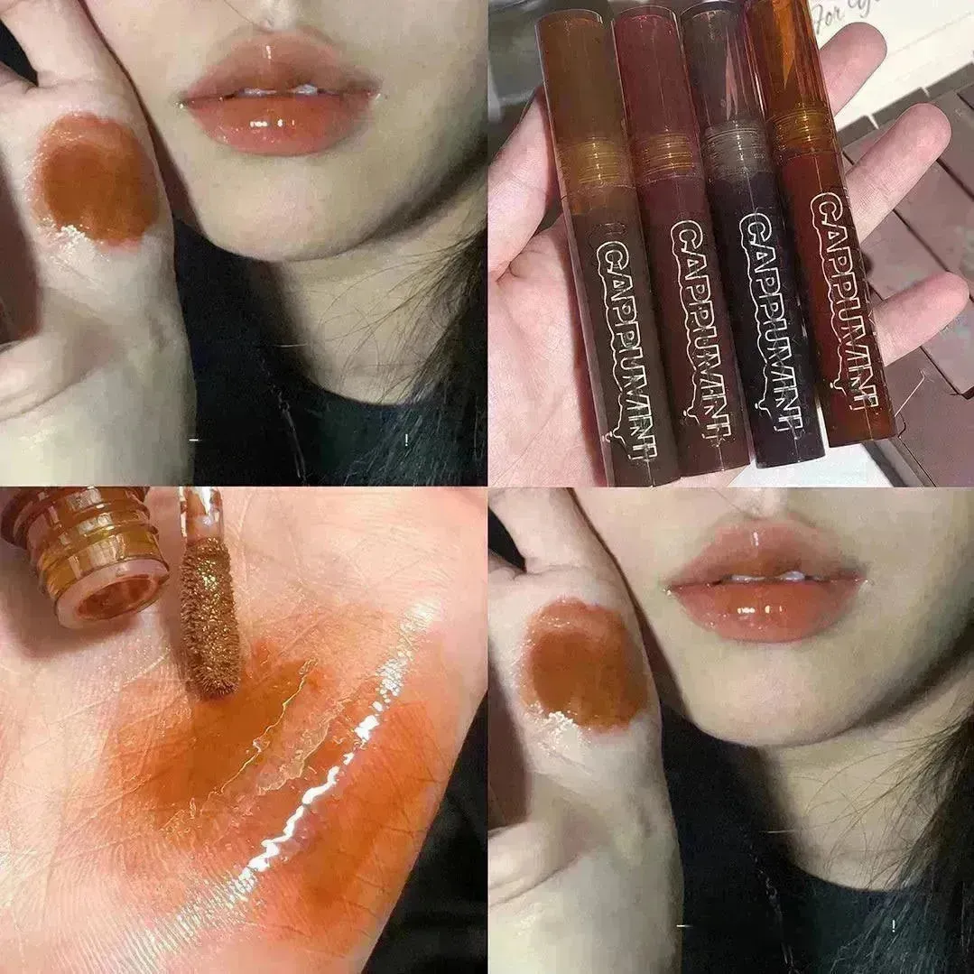 I Lava Chocolate Moisturizing Glaze Mirror Transparent Glass Lip Gloss