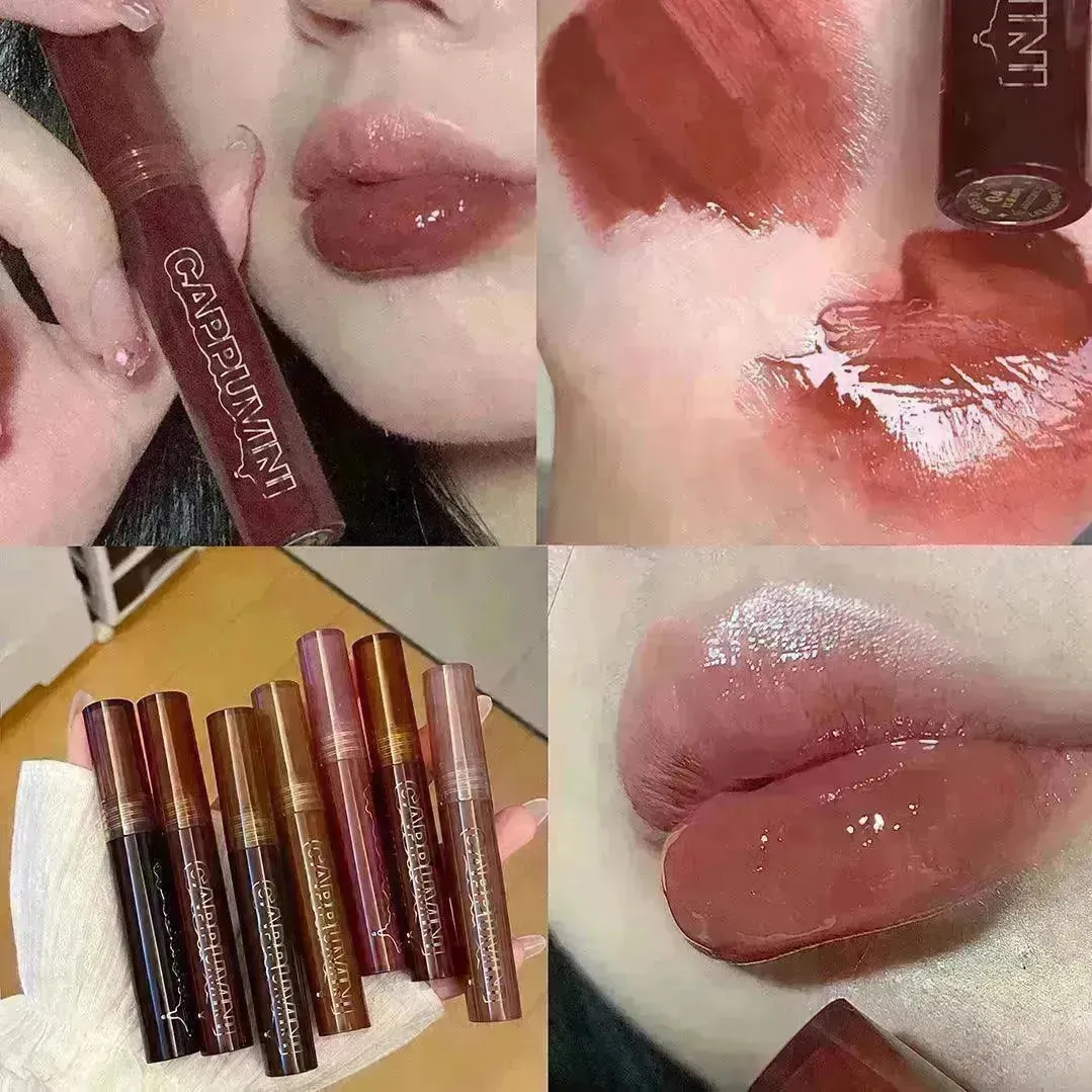 I Lava Chocolate Moisturizing Glaze Mirror Transparent Glass Lip Gloss