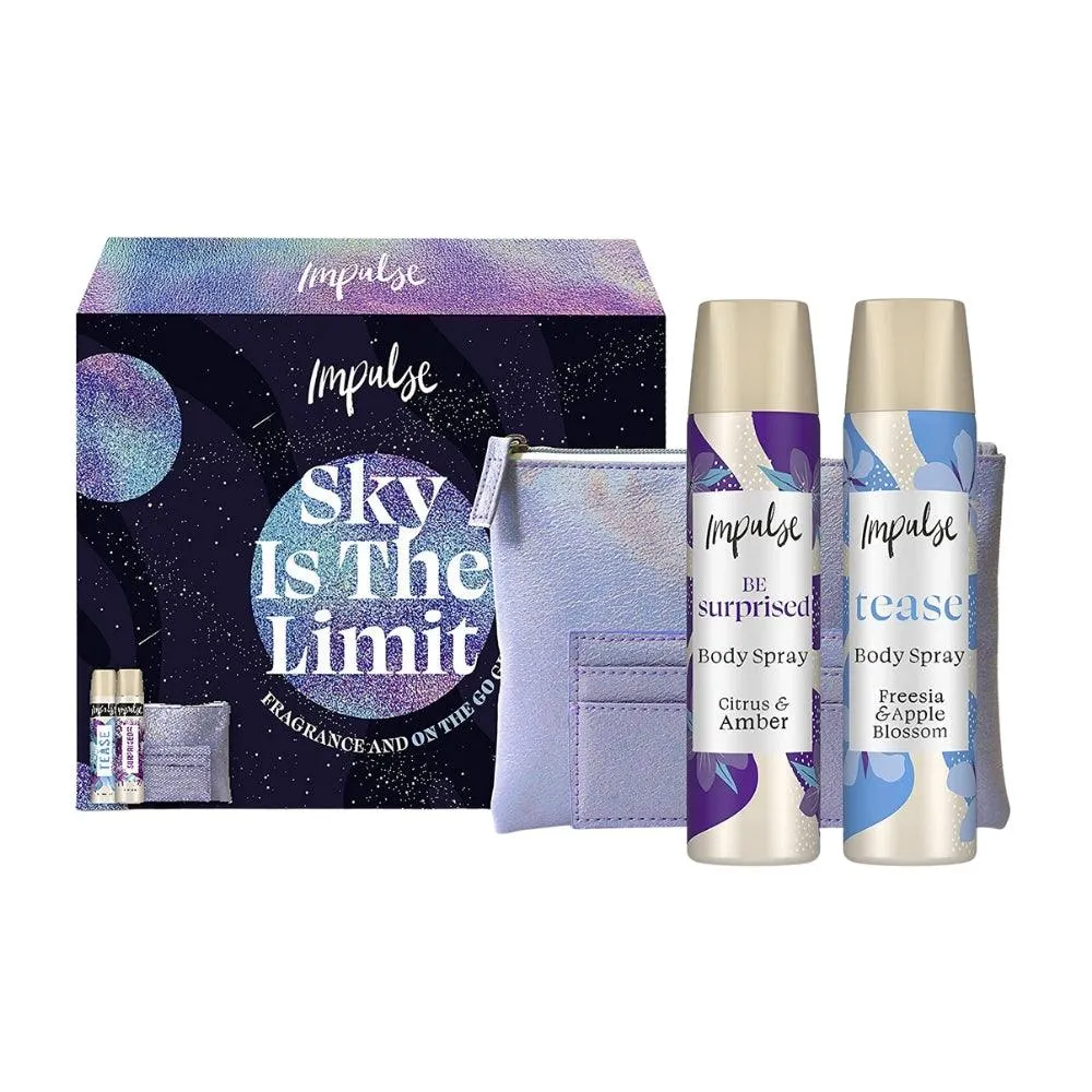 Impulse Sky Is The Limit Body Fragrance Gift Set & Makeup Bag