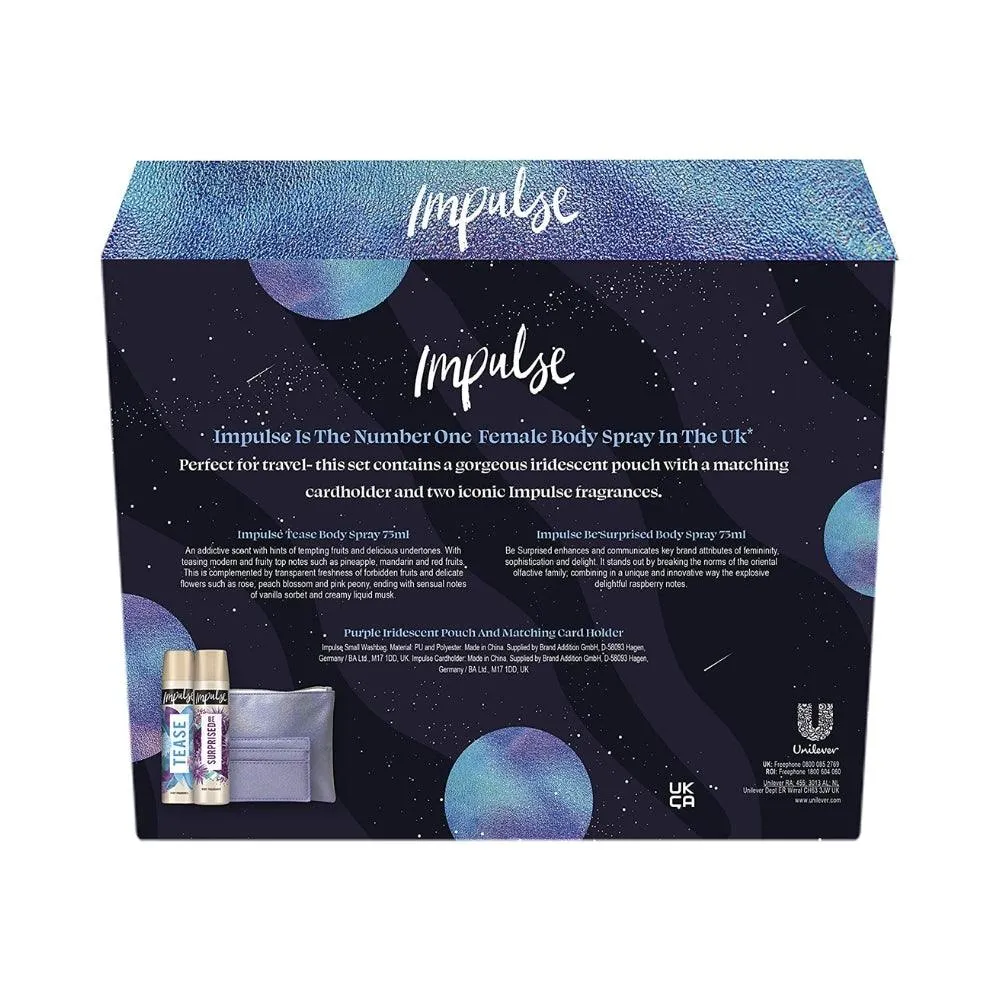 Impulse Sky Is The Limit Body Fragrance Gift Set & Makeup Bag