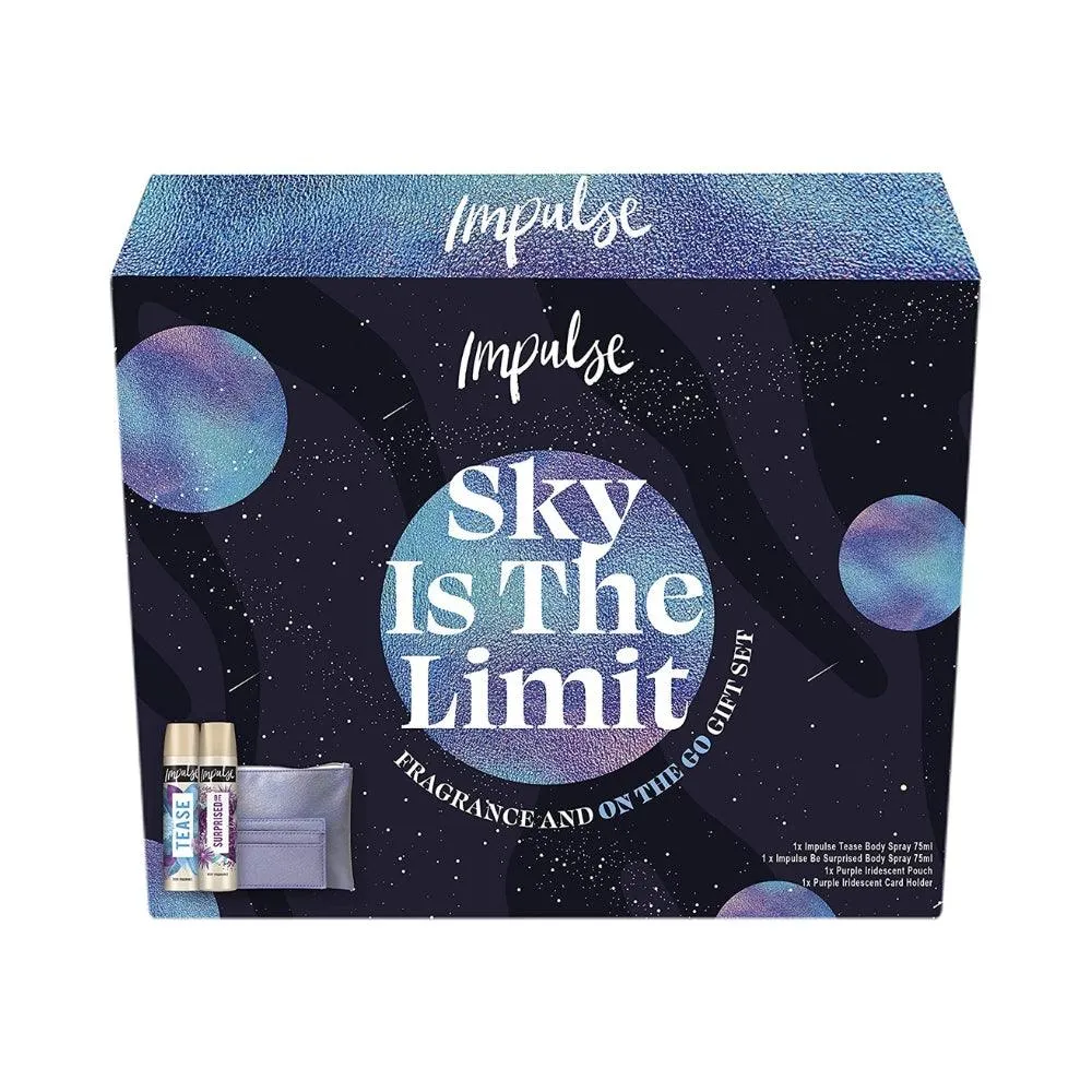 Impulse Sky Is The Limit Body Fragrance Gift Set & Makeup Bag