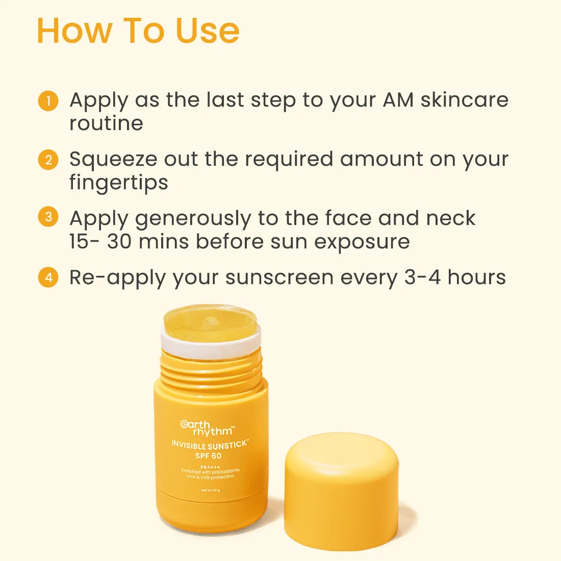 INVISIBLE SUNSTICK SPF 60 SUNSCREEN STICK