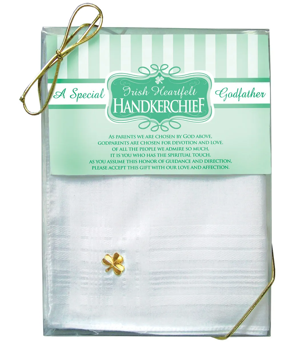 Irish God Parents Gift Set with Shamrock